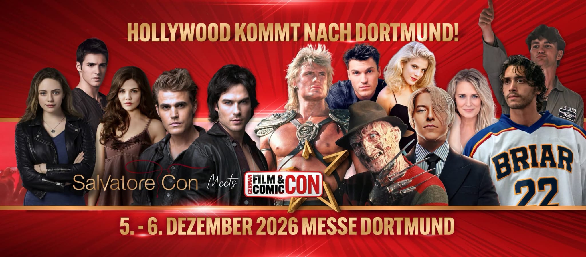 Salvatore Con meets German Film Comic Con - 2026 Banner